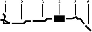 1980 Chevy P30 VAN P35/P3500 VAN 8 Cyl 350 Engine Single Exhaust System diagram