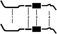 1981-82 Chevy K30 Pickup K35/K3500 Pickup 8 Cyl Engine Dual Exhaust System diagram