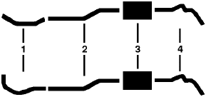 1981 Chevy C10 Pickup C15/C1500 Pickup 8 Cyl 350L Engine Single Exhaust System diagram