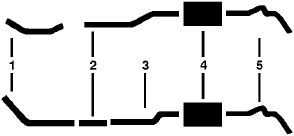1981-82 Chevy K10 Pickup K15/K1500 Pickup 6 Cyl 250 Engine Single Exhaust System diagram