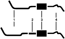 1984-86 Chevy C20 Suburban C25/C2500 Suburban K20 Suburban K25/K2500 Suburban 8 Cyl Engine Single Exhaust System diagram