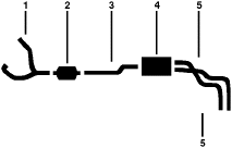 1979 Chevy C20 Suburban C25/C2500 Suburban K20 Pickup K20 Suburban K25/K2500 Pickup K25/K2500 Suburban 8 Cyl 400 Engine Single Exhaust System diagram