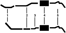 1987-91 Chevy R10 Suburban R1500 Suburban V10 Suburban V1500 Suburban 8 Cyl Engine Dual Exhaust System diagram
