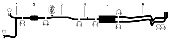 1987 Chevy K2500 Pickup R20 Pickup V20 Pickup V2500 Pickup V2500 Suburban 8 Cyl Engine Dual Exhaust System diagram