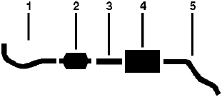 1982-83 Chevy LUV Pickup Single Exhaust System diagram