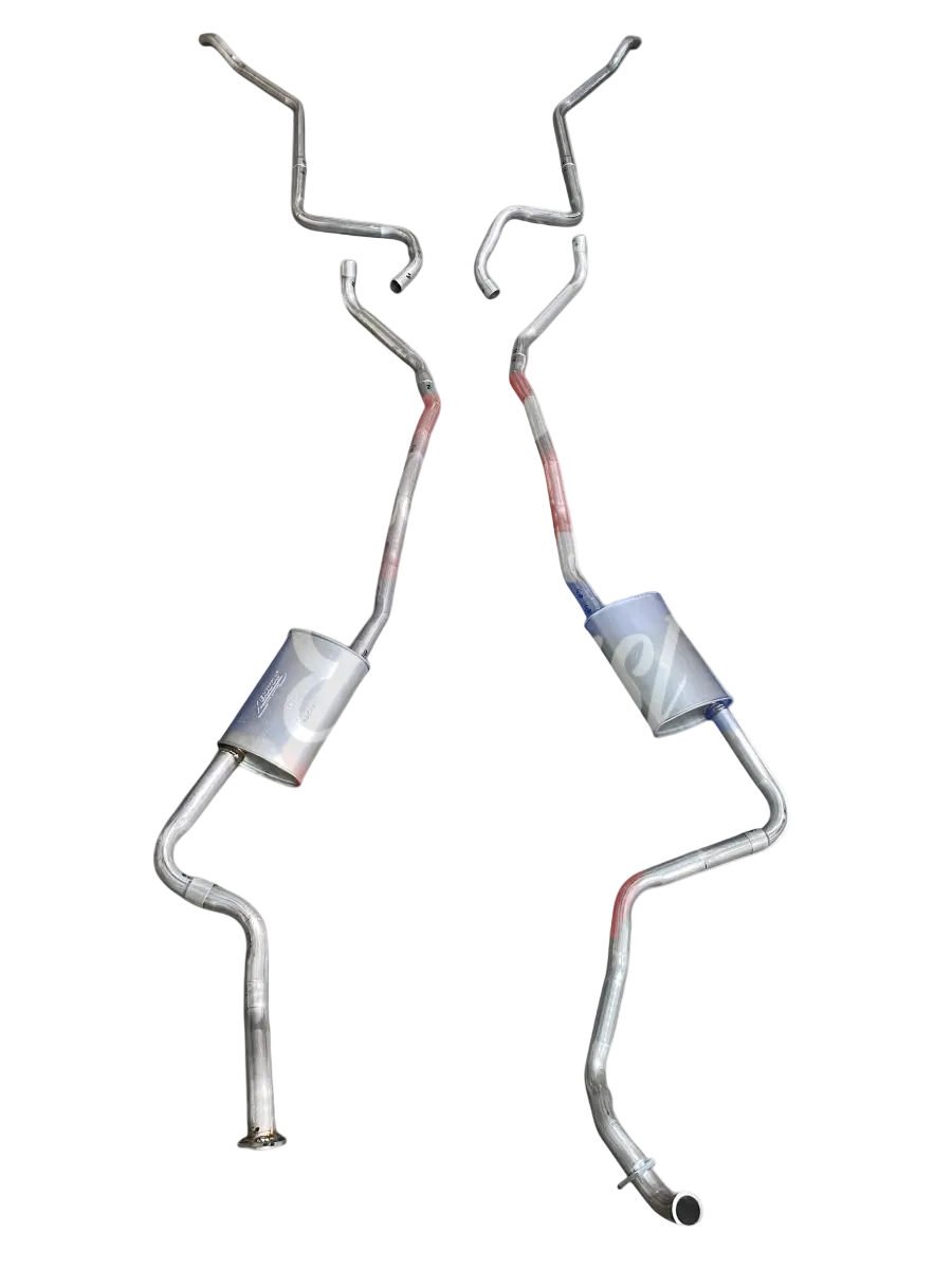 Sistema de escape doble para motor de 8 cilindros de Oldsmobile Model 88 y 98 de 1959-60
