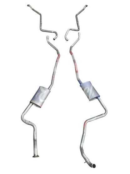 Sistema de escape doble para motor de 8 cilindros de Oldsmobile Model 88 y 98 de 1959-60