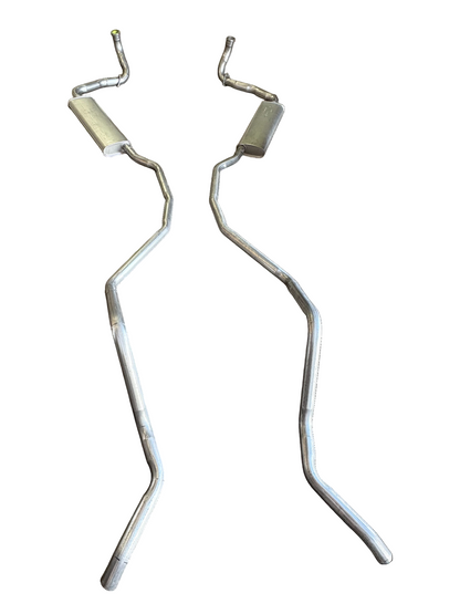 1961-64 Chevy Bel Air Biscayne Impala Super Sport 283 327 348 Motores Sistema de escape doble