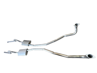 Sistema de escape doble para motor 383 de Plymouth Roadrunner 1970