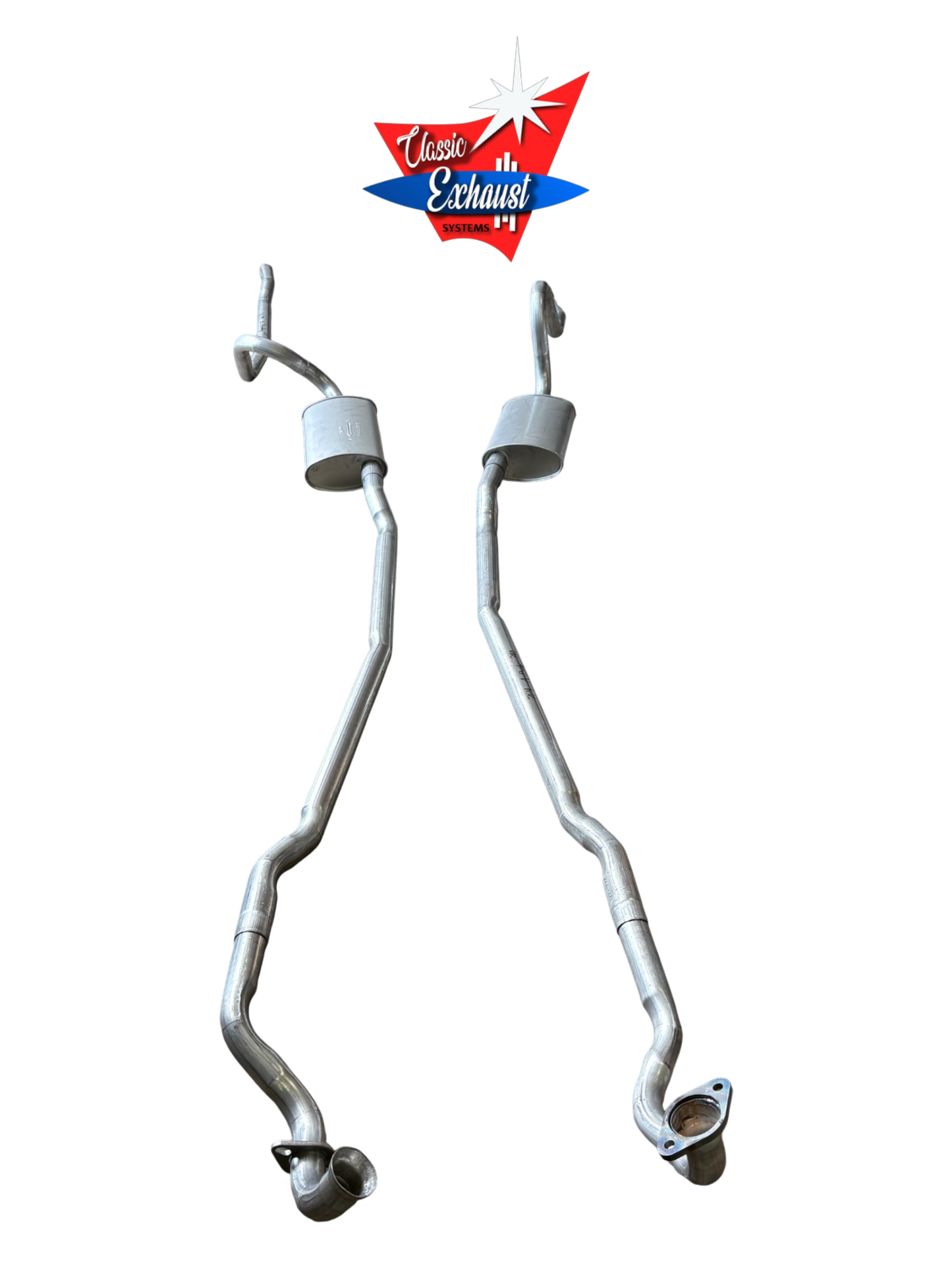Sistema de escape doble para motor Dodge Dart 340 de 1971