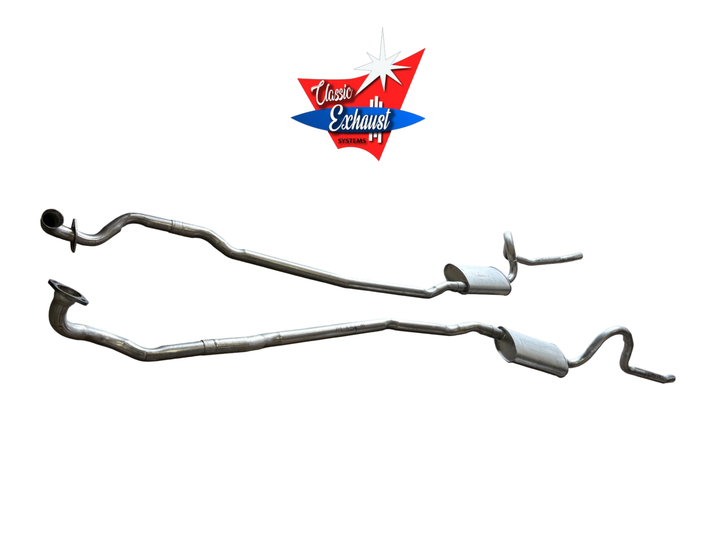 Sistema de escape doble para motor Dodge Dart 340 de 1971