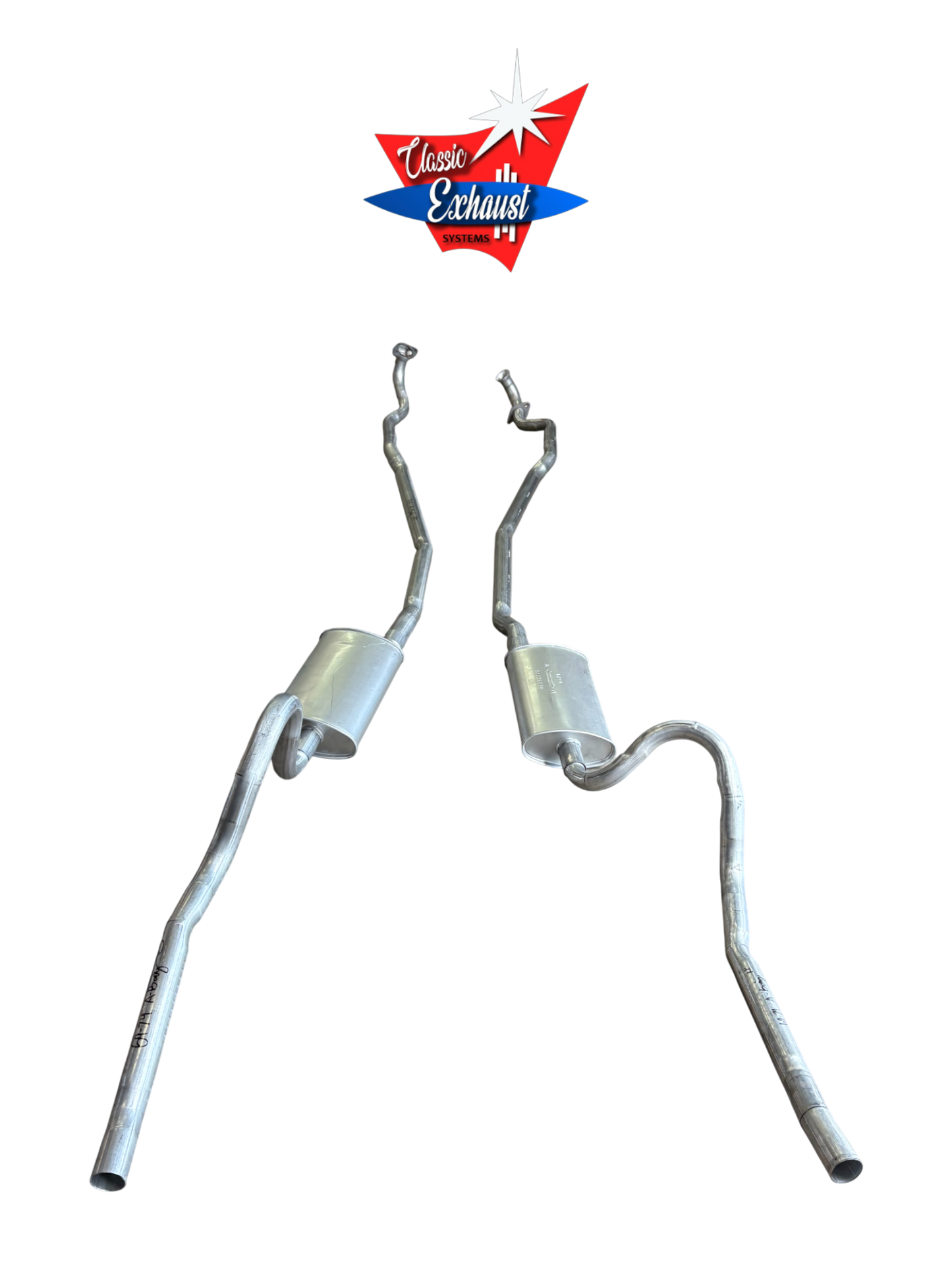 Sistema de escape doble para motor Dodge Dart 340 de 1971