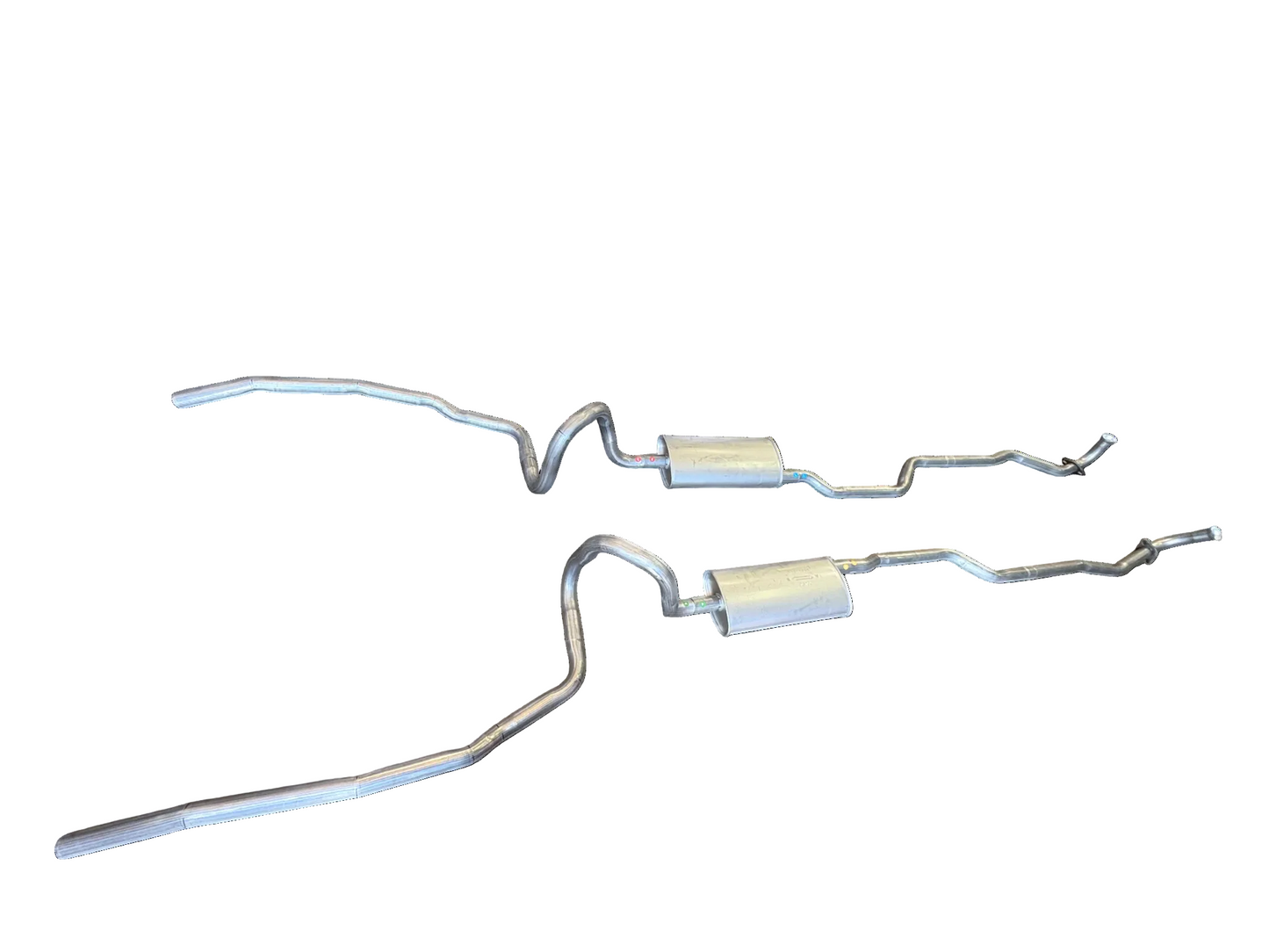 Sistema de doble escape para motor Pontiac Grand Am 400 de 1974