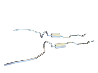 Sistema de doble escape para motor Pontiac Grand Am 400 de 1974