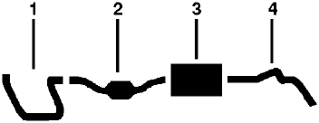 1976-77 Dodge Ramcharger 8 Cyl Engine Single Exhaust System diagram