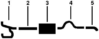 1976-78 Dodge Ramcharger 6 Cyl Engine Single Exhaust System (Models Without Converter) diagram