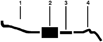 1977 Dodge B100 VAN 8 Cyl 360 Engine Single Exhaust System diagram
