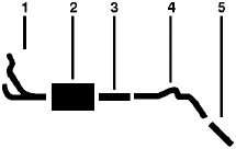 1978 Dodge B100 VAN 6 Cyl Engine Single Exhaust System (1978 E107025) diagram