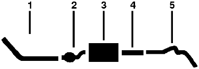 1978 Dodge B200 VAN 6 Cyl Engine Single Exhaust System (1978 E107072) diagram