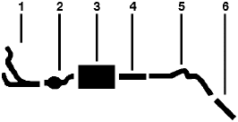 1979 Dodge B200 VAN 8 Cyl Engine Single Exhaust System diagram