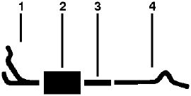 1984-86 Dodge B250 VAN 6 Cyl 225 Engine Single Exhaust System diagram