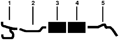 1969 Dodge Pickup 8 Cyl Engine Single Exhaust System diagram