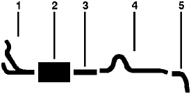 1972 Dodge Pickup 8 Cyl 318 Engine Single Exhaust System (Models Over 1 TON) diagram