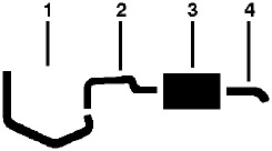 1972 Dodge D100 Pickup 8 Cyl Engine Single Exhaust System diagram