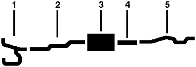 1973 Dodge W100 Pickup 6 Cyl Engine Single Exhaust System diagram