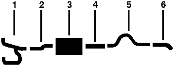 1975 Dodge W100 Pickup 6 Cyl Engine Single Exhaust System diagram