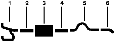 1976-77 Dodge D100 Pickup D150 Pickup 6 Cyl Engine Single Exhaust System diagram