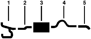 1978 Dodge W150 Pickup 8 Cyl Engine Single Exhaust System (W100 & 150 8 Cyl. W-100 150 400 440 Engines Models Without C) diagram