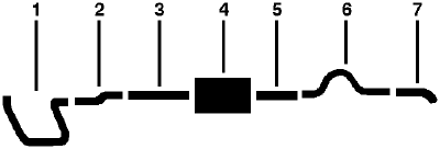1978 Dodge D300 Pickup 6 Cyl Engine Single Exhaust System diagram