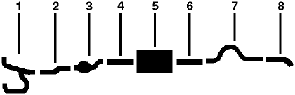 1979 Dodge W300 Pickup 8 Cyl Engine Single Exhaust System diagram