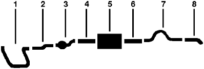 1979 Dodge W150 Pickup 6 Cyl Engine Single Exhaust System diagram