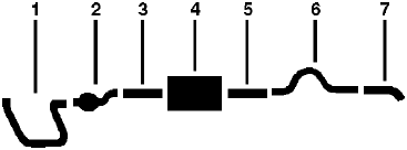 1980 Dodge W300 Pickup 8 Cyl Engine Single Exhaust System diagram