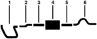 1982-83 Dodge W350 Pickup 6 Cyl 225 Engine Single Exhaust System diagram
