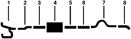 1981 Dodge W250 Pickup 8 Cyl Engine Single Exhaust System diagram