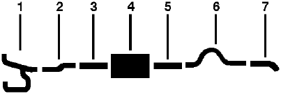 1981 Dodge W150 Pickup 8 Cyl Engine Single Exhaust System diagram