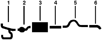 1981 Dodge D250 Pickup 8 CYL Engine Single Exhaust System diagram