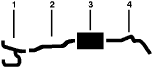 1982-83 Dodge D250 Pickup 8 Cyl Engine Single Exhaust System diagram