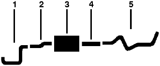 1974 Dodge D200 Pickup 8 Cyl Engine Single Exhaust System diagram