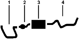 1979 Dodge W200 Pickup 8 Cyl Engine Single Exhaust System diagram