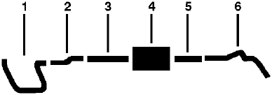 1972 Dodge D300 Pickup 6 Cyl 225 Engine Single Exhaust System diagram