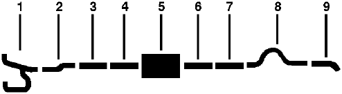1984-86 Dodge W350 Pickup 8 Cyl 360 Engine Single Exhaust System diagram