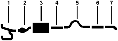 1987 Dodge W350 Pickup 8 Cyl Engine Single Exhaust System diagram