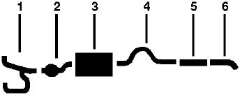 1976-77 Dodge Pickup 6 Cyl 225 Engine Single Exhaust System diagram