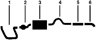 1988-89 Dodge D250 Pickup 6 Cyl 3.9L Engine Single Exhaust System diagram