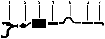 1988 Dodge D350 Pickup W350 Pickup 8 Cyl 5.9L 360 Engine Single Exhaust System diagram
