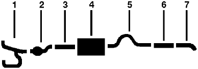 1987 Dodge W250 Pickup 8 Cyl Engine Single Exhaust System diagram